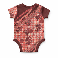 Hawaii Breadfruit Palaka Baby Onesie Ulaula Maile Lei LT9 - Polynesian Pride