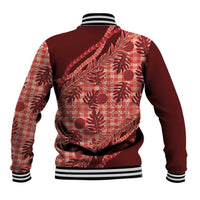 Hawaii Breadfruit Palaka Baseball Jacket Ulaula Maile Lei LT9 - Polynesian Pride