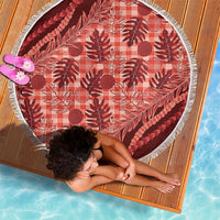 Hawaii Breadfruit Palaka Beach Blanket Ulaula Maile Lei LT9 - Polynesian Pride