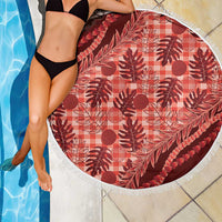 Hawaii Breadfruit Palaka Beach Blanket Ulaula Maile Lei LT9 - Polynesian Pride