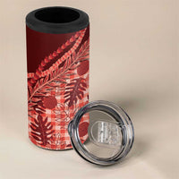 Hawaii Breadfruit Palaka 4 in 1 Can Cooler Tumbler Ulaula Maile Lei LT9 - Polynesian Pride