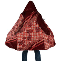 Hawaii Breadfruit Palaka Cloak Ulaula Maile Lei LT9 Unisex Red - Polynesian Pride