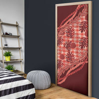 Hawaii Breadfruit Palaka Door Cover Ulaula Maile Lei LT9 - Polynesian Pride
