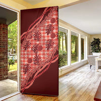 Hawaii Breadfruit Palaka Door Cover Ulaula Maile Lei LT9 - Polynesian Pride