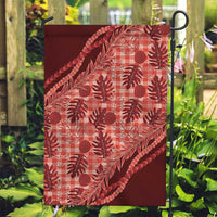 Hawaii Breadfruit Palaka Garden Flag Ulaula Maile Lei LT9 Garden Flag Red - Polynesian Pride