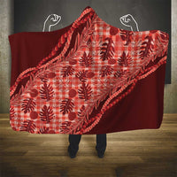Hawaii Breadfruit Palaka Hooded Blanket Ulaula Maile Lei LT9 - Polynesian Pride