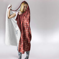 Hawaii Breadfruit Palaka Hooded Blanket Ulaula Maile Lei LT9 - Polynesian Pride