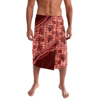 Hawaii Breadfruit Palaka Lavalava Ulaula Maile Lei LT9 Red - Polynesian Pride