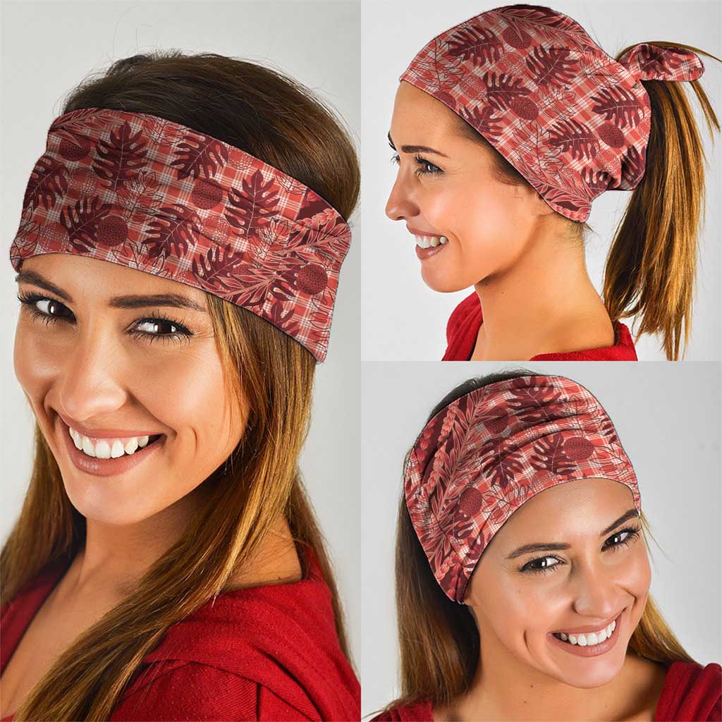 Hawaii Breadfruit Palaka Neck Gaiter Ulaula Maile Lei LT9 - Polynesian Pride