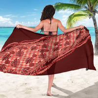 Hawaii Breadfruit Palaka Sarong Ulaula Maile Lei LT9 - Polynesian Pride
