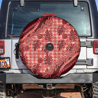 Hawaii Breadfruit Palaka Spare Tire Cover Ulaula Maile Lei LT9 Red - Polynesian Pride