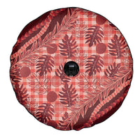 Hawaii Breadfruit Palaka Spare Tire Cover Ulaula Maile Lei LT9 - Polynesian Pride
