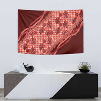 Hawaii Breadfruit Palaka Tapestry Ulaula Maile Lei LT9 - Polynesian Pride