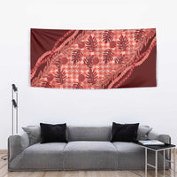Hawaii Breadfruit Palaka Tapestry Ulaula Maile Lei LT9 - Polynesian Pride