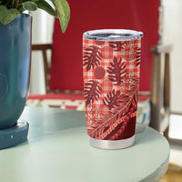 Hawaii Breadfruit Palaka Tumbler Cup Ulaula Maile Lei LT9 - Polynesian Pride