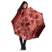 Hawaii Breadfruit Palaka Umbrella Ulaula Maile Lei LT9 - Polynesian Pride