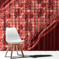 Hawaii Breadfruit Palaka Window Curtain Ulaula Maile Lei LT9 - Polynesian Pride