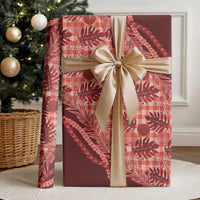 Hawaii Breadfruit Palaka Wrapping Paper Ulaula Maile Lei LT9 - Polynesian Pride