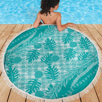 Hawaii Breadfruit Palaka Beach Blanket Polu Opal Maile Lei LT9 - Polynesian Pride