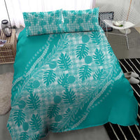 Hawaii Breadfruit Palaka Bedding Set Polu Opal Maile Lei LT9 - Polynesian Pride