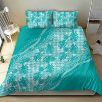 Hawaii Breadfruit Palaka Bedding Set Polu Opal Maile Lei LT9 - Polynesian Pride