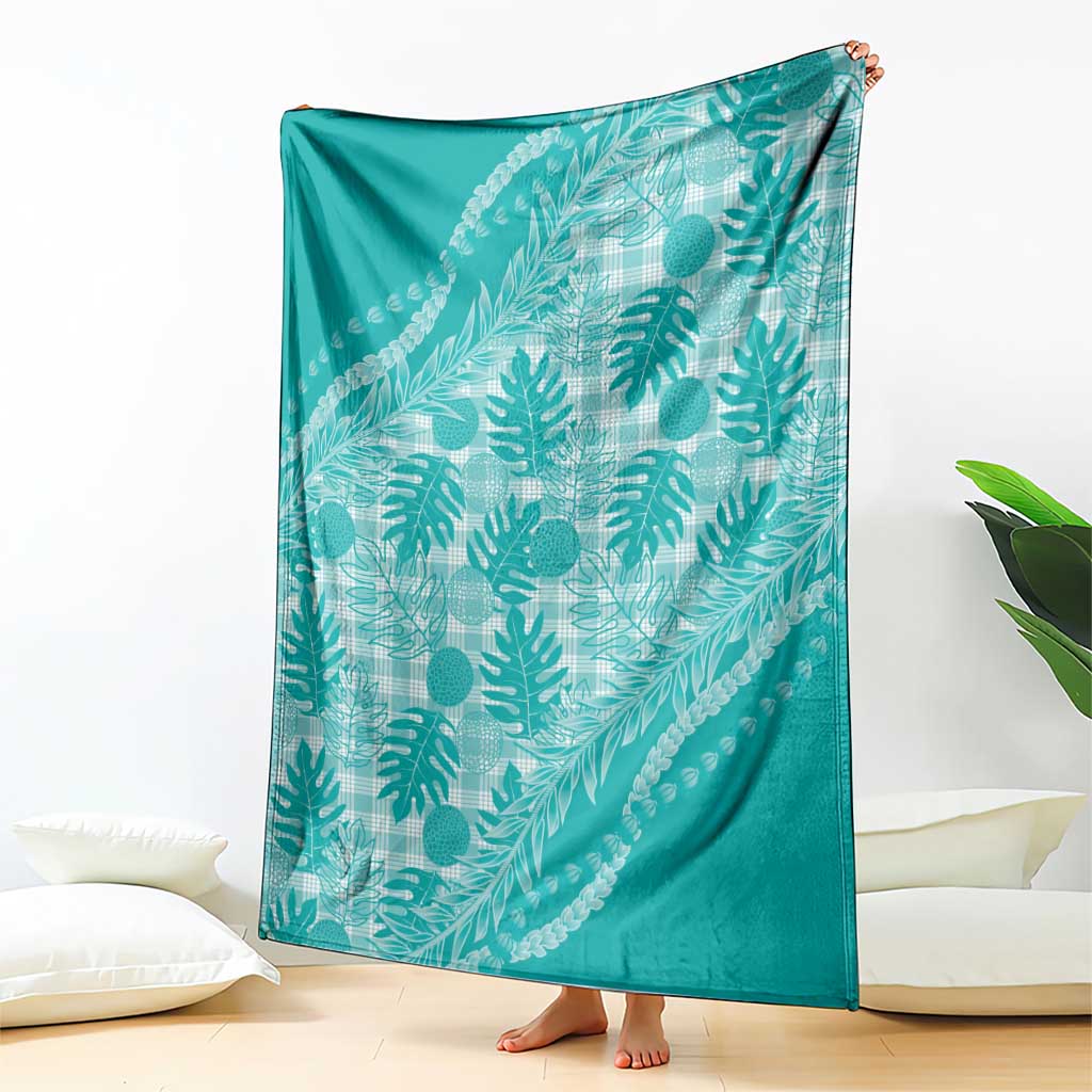 Hawaii Breadfruit Palaka Blanket Polu Opal Maile Lei LT9 - Polynesian Pride