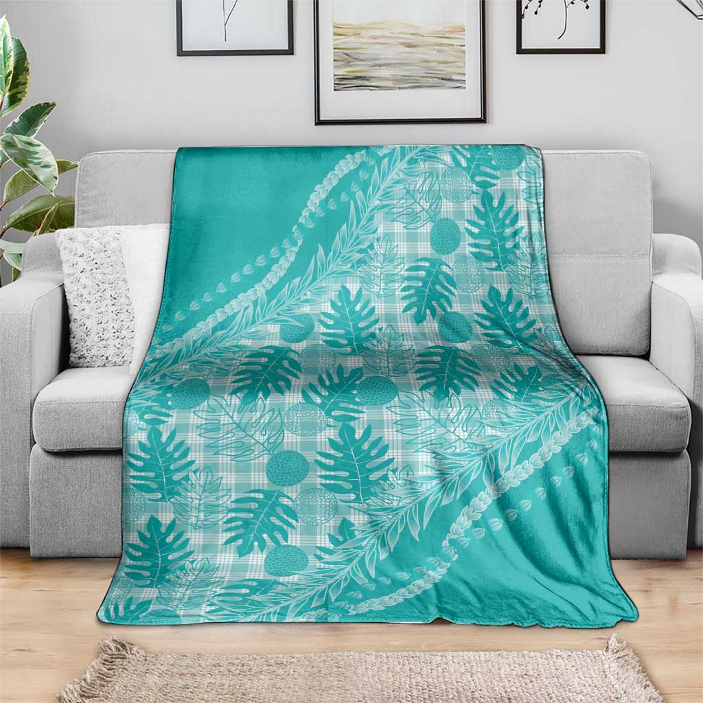 Hawaii Breadfruit Palaka Blanket Polu Opal Maile Lei LT9 - Polynesian Pride