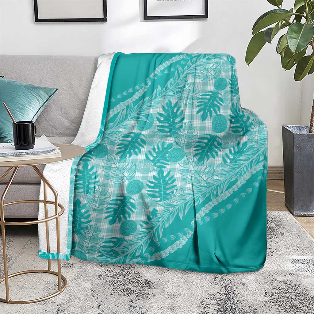 Hawaii Breadfruit Palaka Blanket Polu Opal Maile Lei LT9 - Polynesian Pride