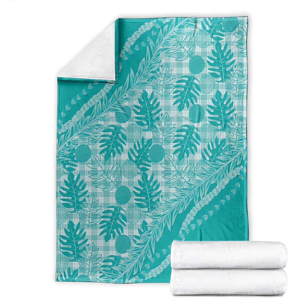 Hawaii Breadfruit Palaka Blanket Polu Opal Maile Lei LT9 - Polynesian Pride