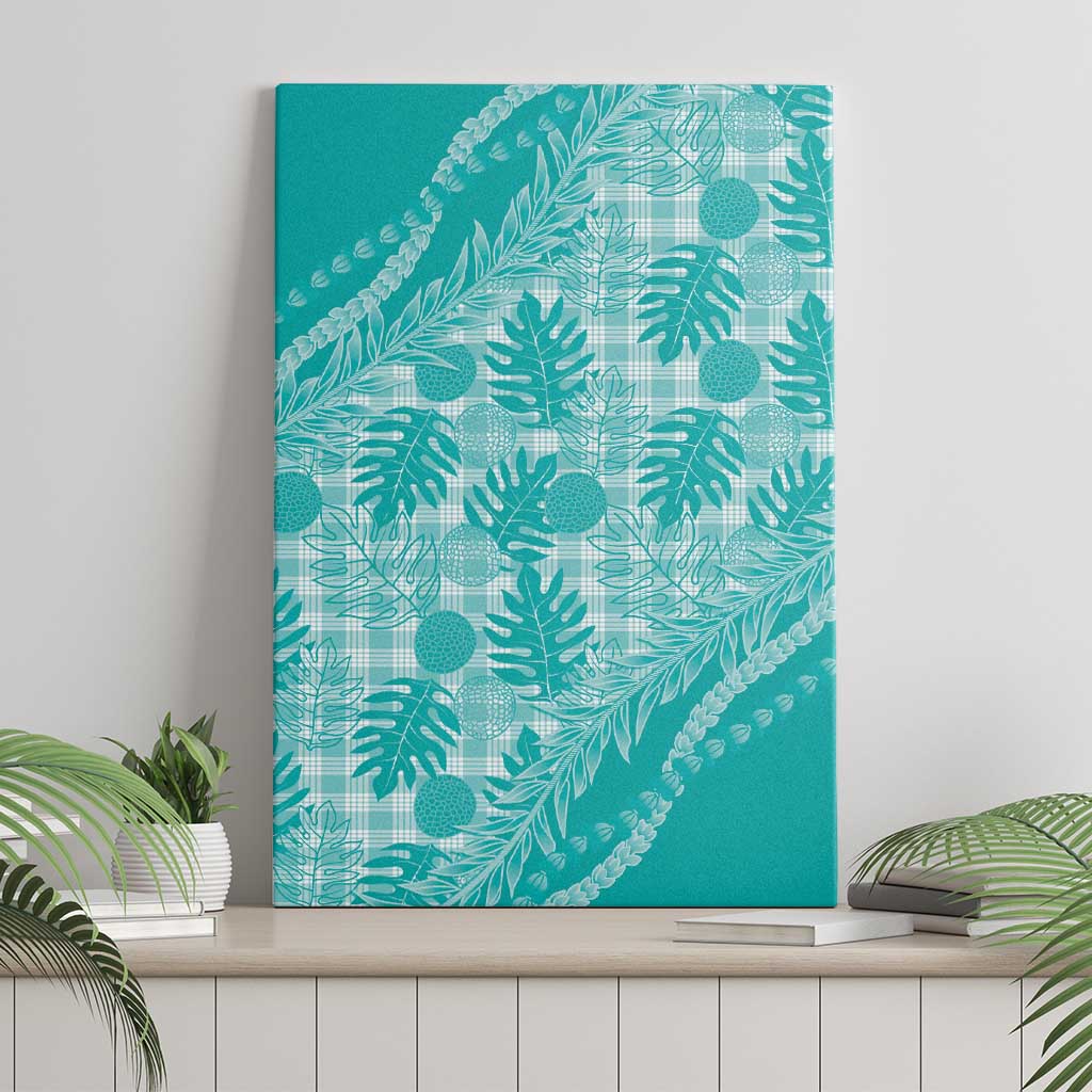 Hawaii Breadfruit Palaka Canvas Wall Art Polu Opal Maile Lei LT9 - Polynesian Pride