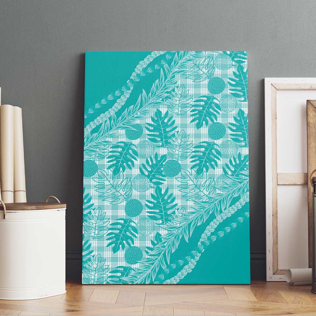 Hawaii Breadfruit Palaka Canvas Wall Art Polu Opal Maile Lei LT9 - Polynesian Pride