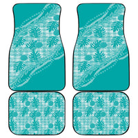 Hawaii Breadfruit Palaka Car Mats Polu Opal Maile Lei LT9 - Polynesian Pride