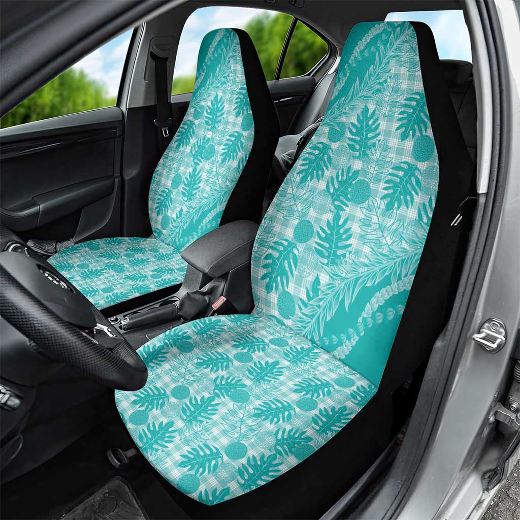Hawaii Breadfruit Palaka Car Seat Cover Polu Opal Maile Lei LT9 - Polynesian Pride