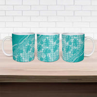 Hawaii Breadfruit Palaka Ceramic Mug Polu Opal Maile Lei LT9 - Polynesian Pride