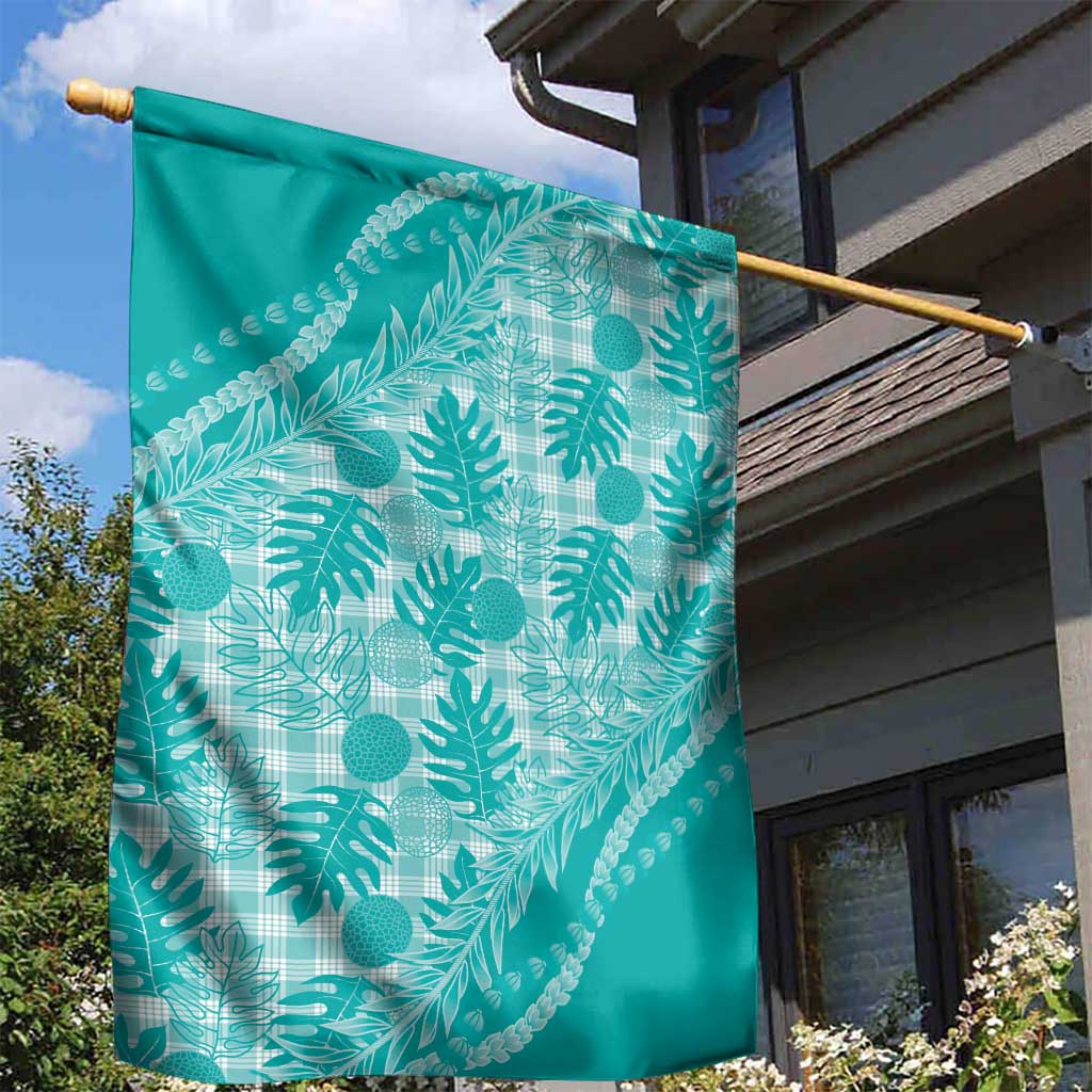 Hawaii Breadfruit Palaka Garden Flag Polu Opal Maile Lei LT9 - Polynesian Pride