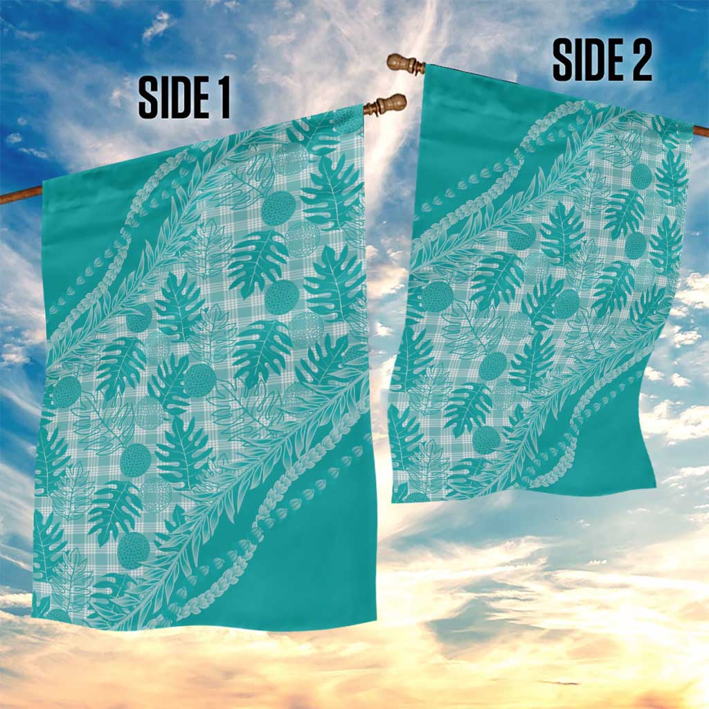 Hawaii Breadfruit Palaka Garden Flag Polu Opal Maile Lei LT9 - Polynesian Pride
