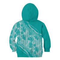 Hawaii Breadfruit Palaka Kid Hoodie Polu Opal Maile Lei LT9 - Polynesian Pride