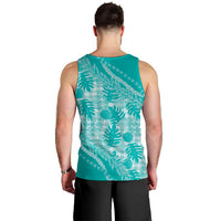 Hawaii Breadfruit Palaka Men Tank Top Polu Opal Maile Lei LT9 - Polynesian Pride