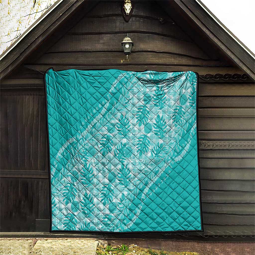 Hawaii Breadfruit Palaka Quilt Polu Opal Maile Lei LT9 - Polynesian Pride