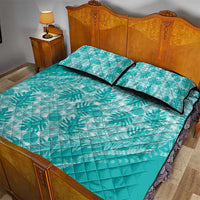 Hawaii Breadfruit Palaka Quilt Bed Set Polu Opal Maile Lei LT9 - Polynesian Pride