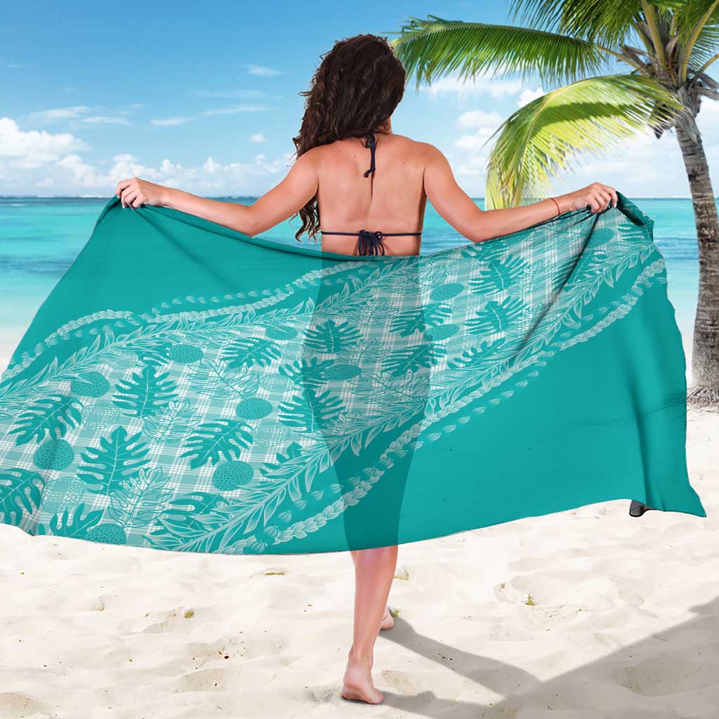 Hawaii Breadfruit Palaka Sarong Polu Opal Maile Lei LT9 - Polynesian Pride