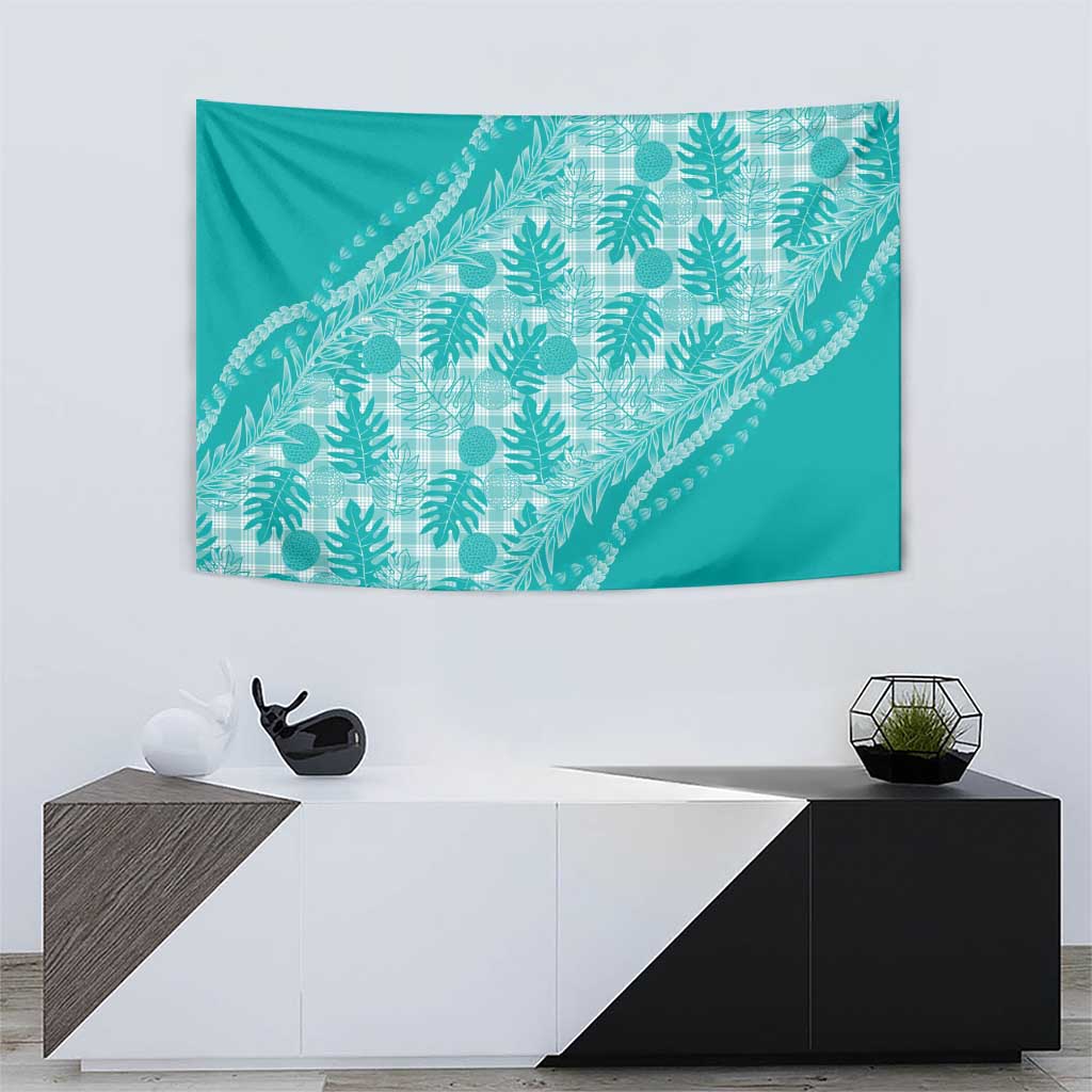 Hawaii Breadfruit Palaka Tapestry Polu Opal Maile Lei LT9 - Polynesian Pride