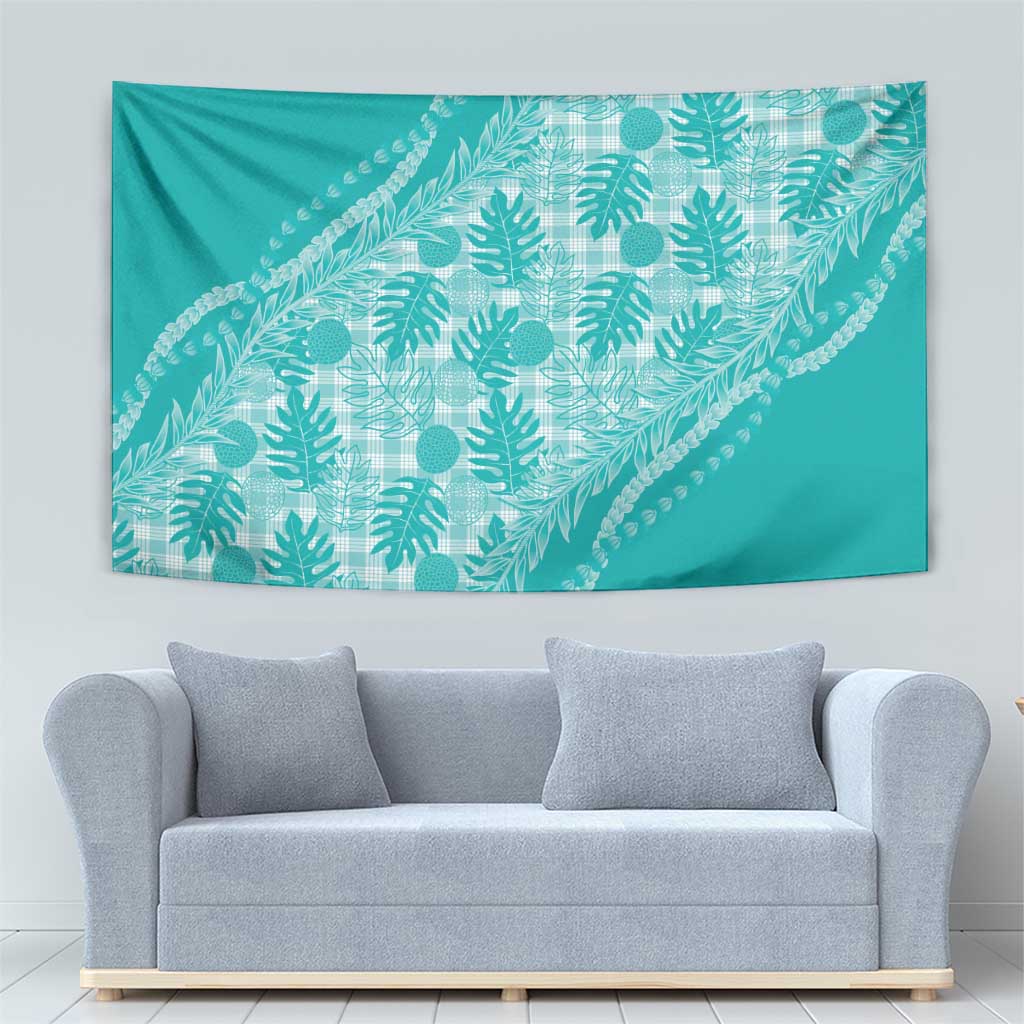 Hawaii Breadfruit Palaka Tapestry Polu Opal Maile Lei LT9 - Polynesian Pride