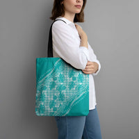 Hawaii Breadfruit Palaka Tote Bag Polu Opal Maile Lei LT9 - Polynesian Pride