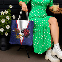 American Samoa Heart Tribal Personalized Tote Bag Polynesian Patterns LT9 - Polynesian Pride