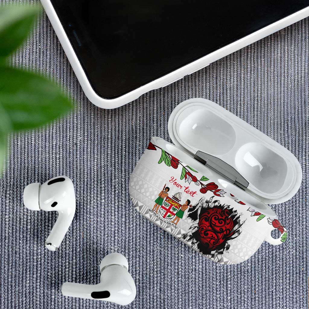 Fiji Heart Tribal Personalised AirPods Case Polynesian Patterns LT9 - Polynesian Pride