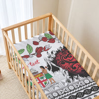 Fiji Heart Tribal Personalised Baby Bed Cover Polynesian Patterns LT9 - Polynesian Pride