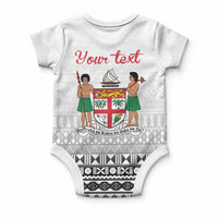 Fiji Heart Tribal Personalised Baby Onesie Polynesian Patterns LT9 - Polynesian Pride