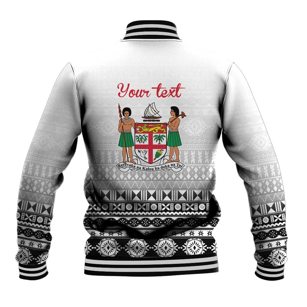 Fiji Heart Tribal Personalised Baseball Jacket Polynesian Patterns LT9 - Polynesian Pride