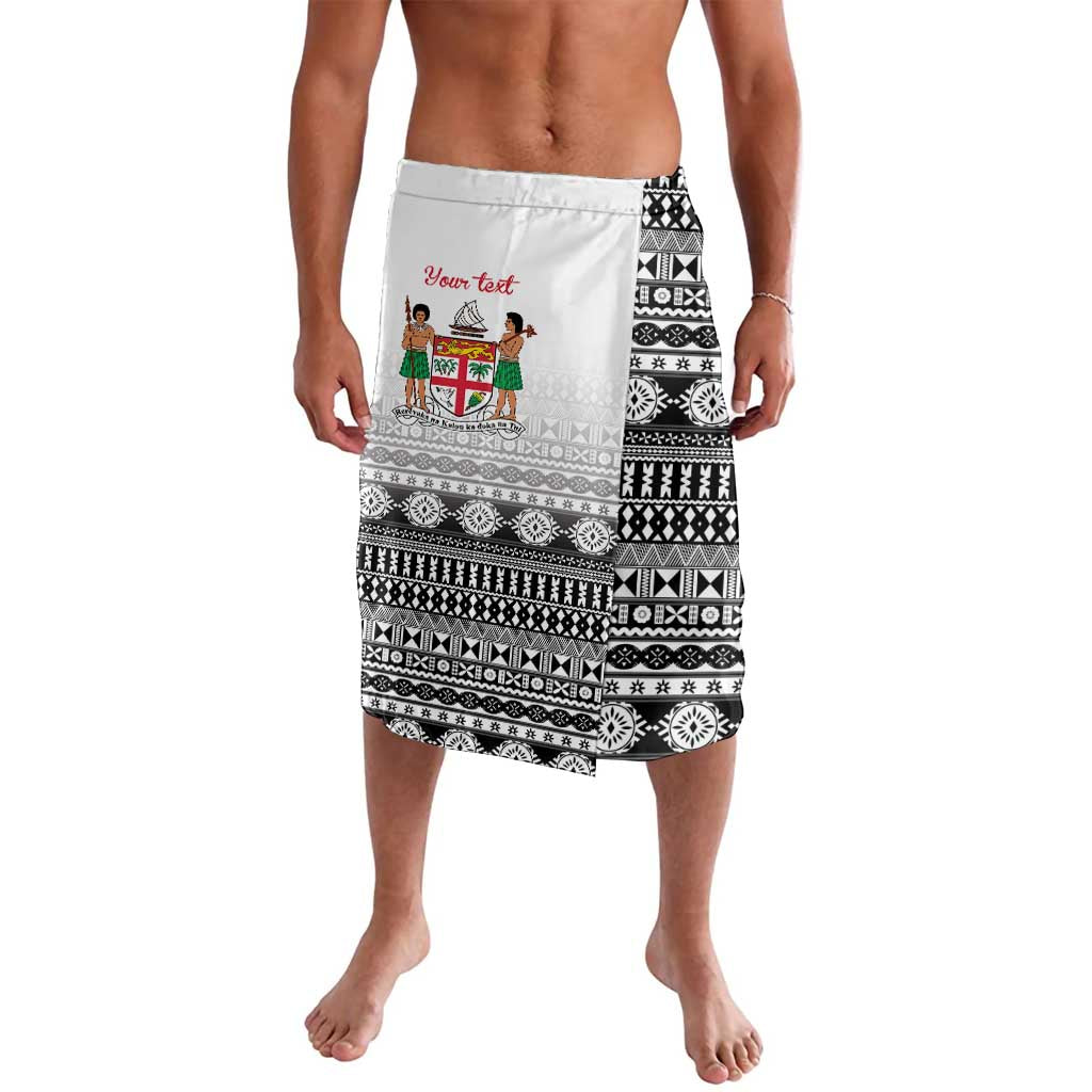 Fiji Heart Tribal Personalised Lavalava Polynesian Patterns LT9 White - Polynesian Pride